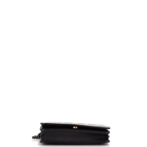 Chanel Gabrielle Wallet on Chain Quilted Aged Calfskin Black - Picture 4 of 9
